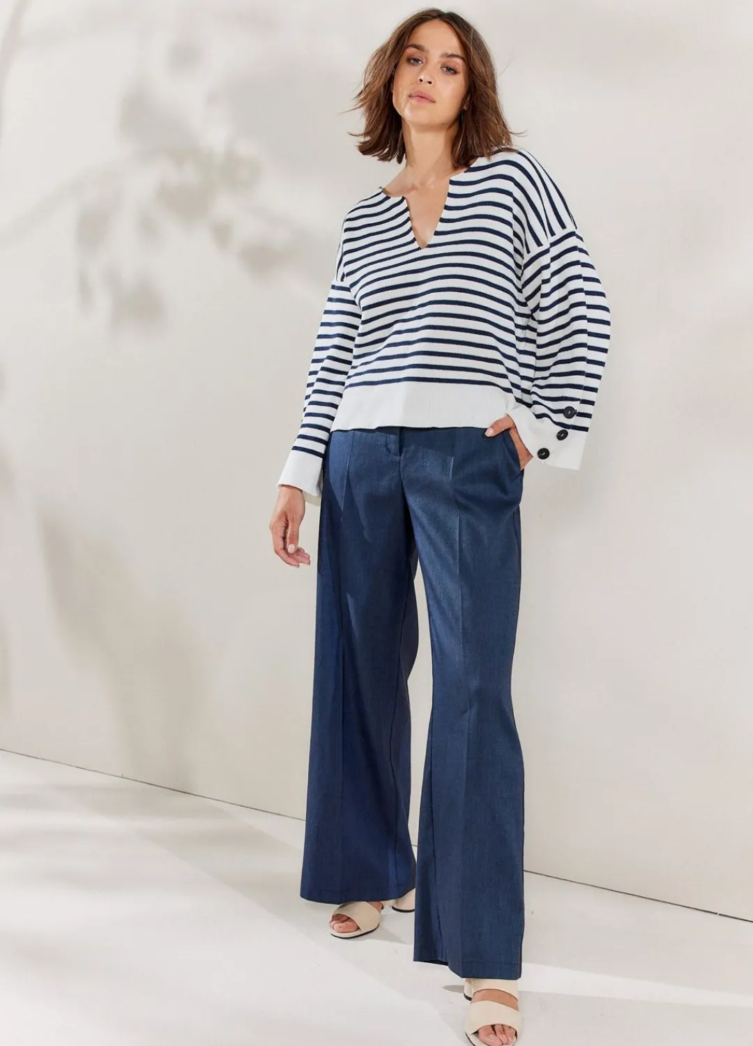 Outlet Summum Nautical Jumper Creme