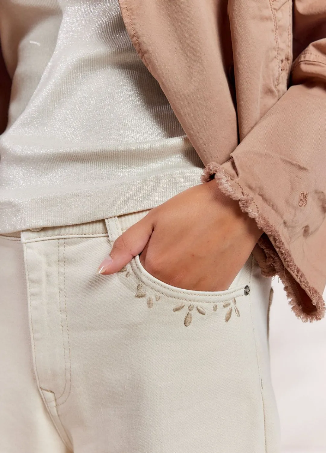 Fashion Summum Off-White Denim Creme