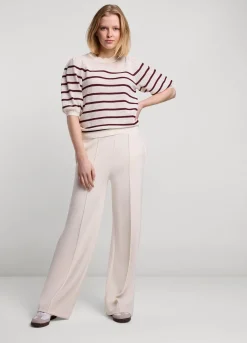New Summum Open Knitted Jumper Creme