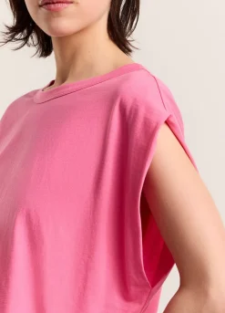 New Summum Oversized Jersey Top Pink