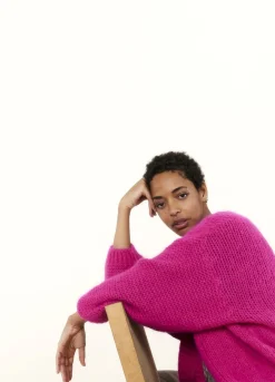 Outlet Summum Oversized Open Cardigan Pink