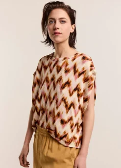 Clearance Summum Oversized Zigzag Top Multicolor