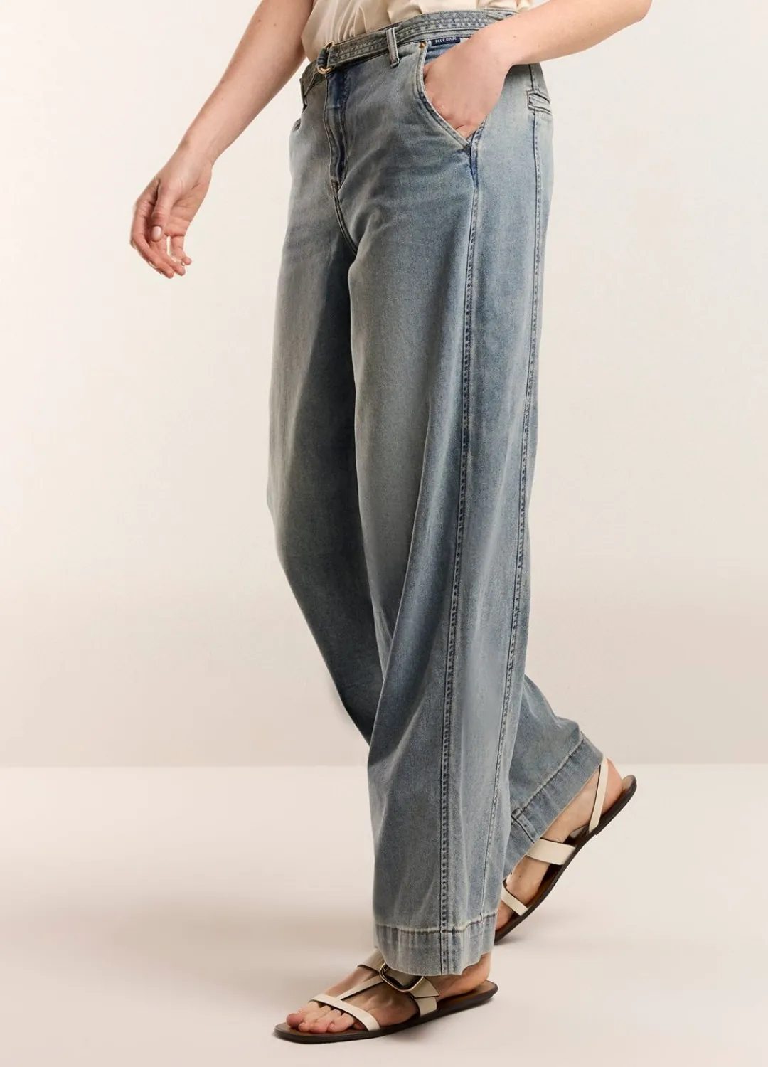 Clearance Summum Palazzo Jeans Blue