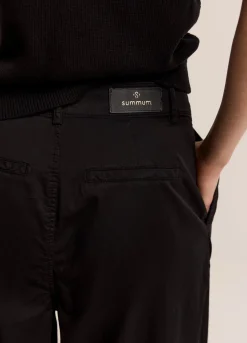 Best Summum Palazzo Trousers With Belt Black