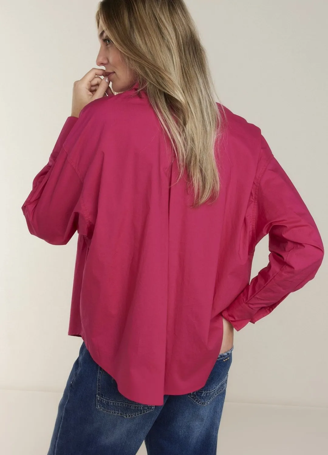 Online Summum Poplin Blouse Pink
