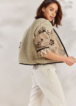 Outlet Summum Quilted Short Jacket Creme