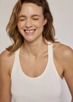 Outlet Summum Reversible Vest Top Creme