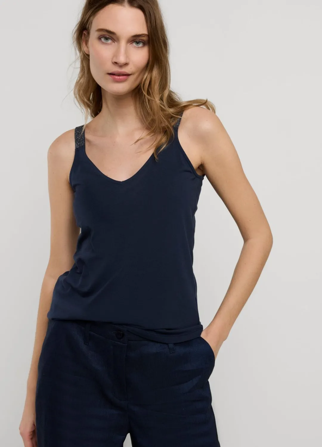 Hot Summum Reversible Vest Top Blue