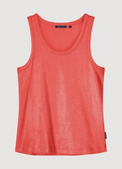 Sale Summum Ribbed Tank Top Red