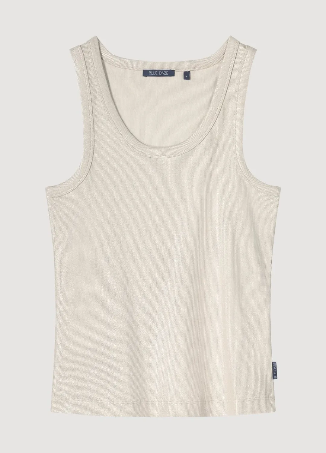 New Summum Ribbed Tank Top Creme