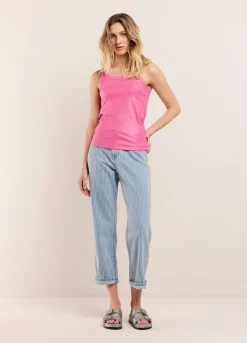 Clearance Summum Ribbed Tank Top Pink