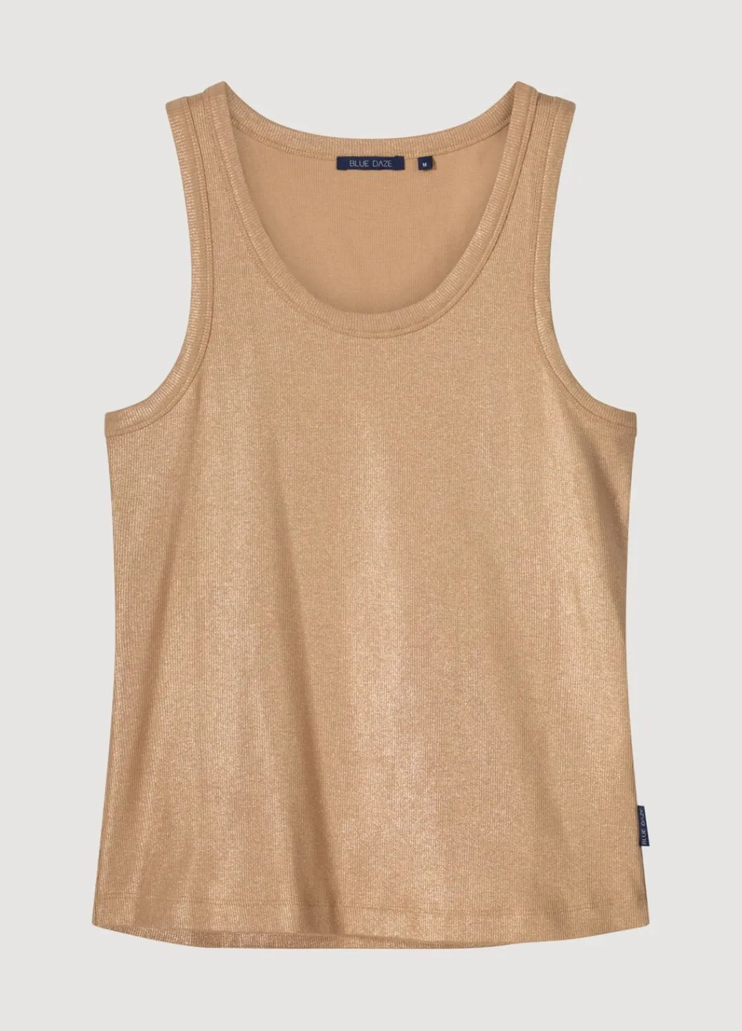 Clearance Summum Ribbed Tank Top Brown