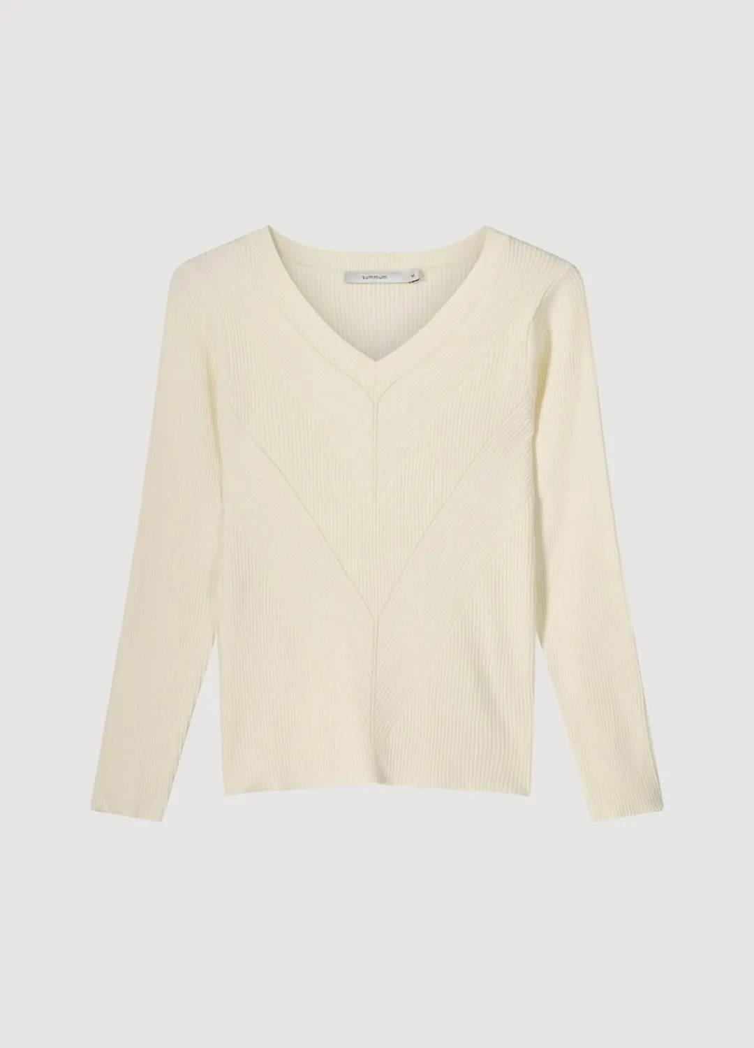 Clearance Summum Rib-Knitted Jumper Creme