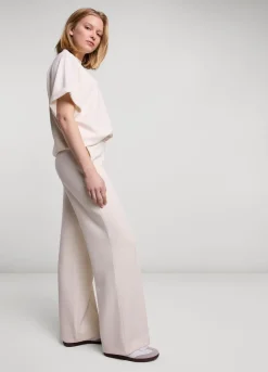 Outlet Summum Scuba Trousers Creme