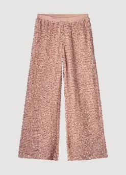 Discount Summum Sequin-Fabric Long Trousers Pink