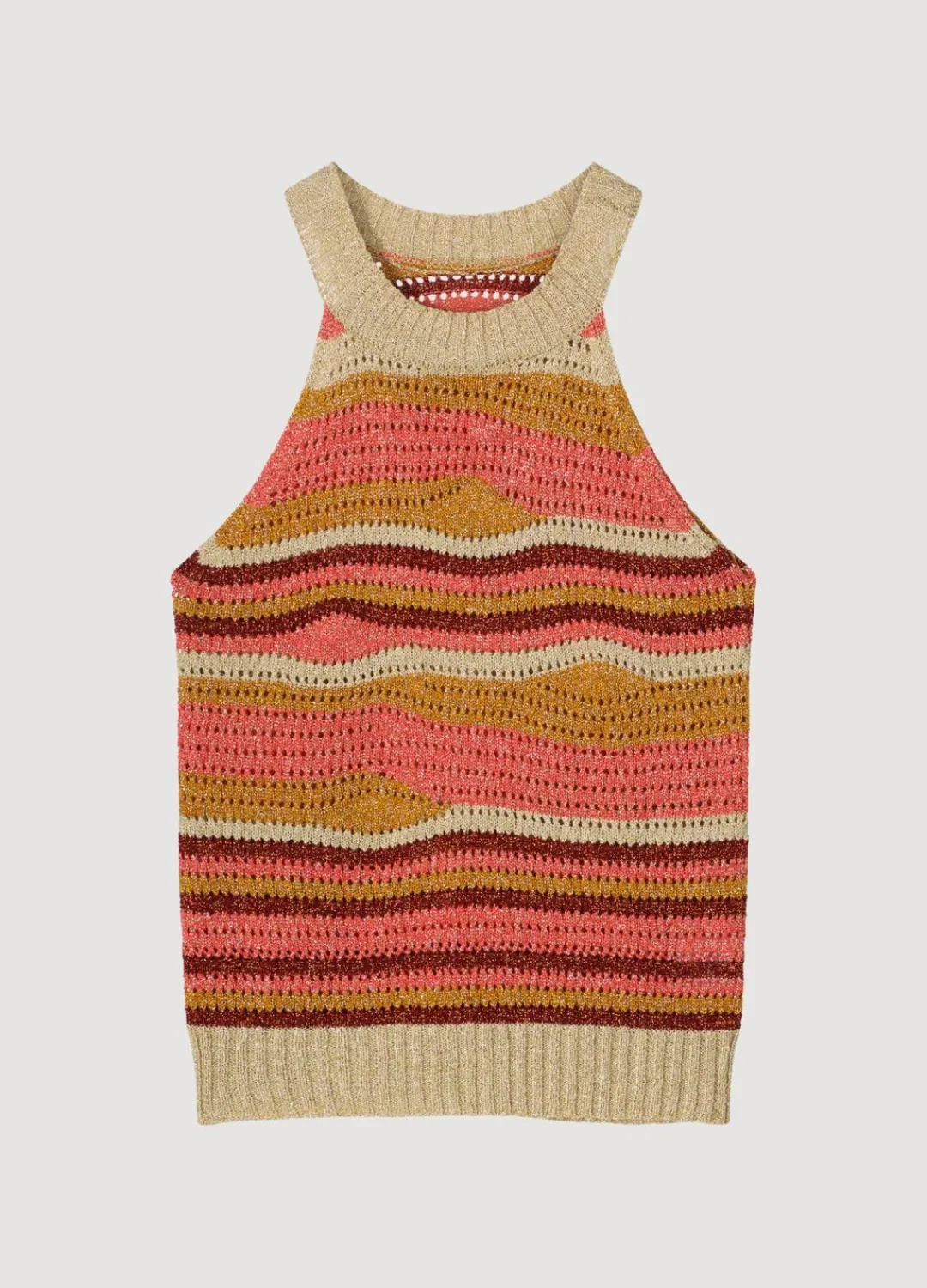 Sale Summum Shimmering Halter Top Multicolor
