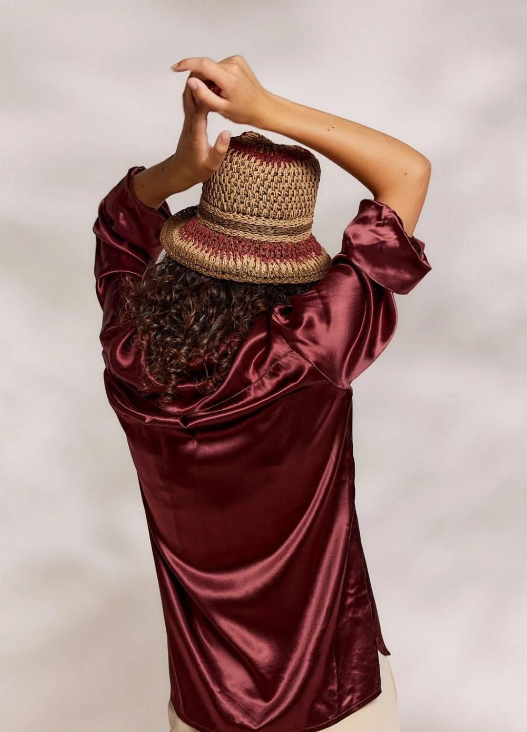 Clearance Summum Shimmery Blouse Red