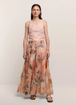 Discount Summum Shimmery Tiered Skirt Multicolor