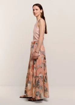 Discount Summum Shimmery Tiered Skirt Multicolor