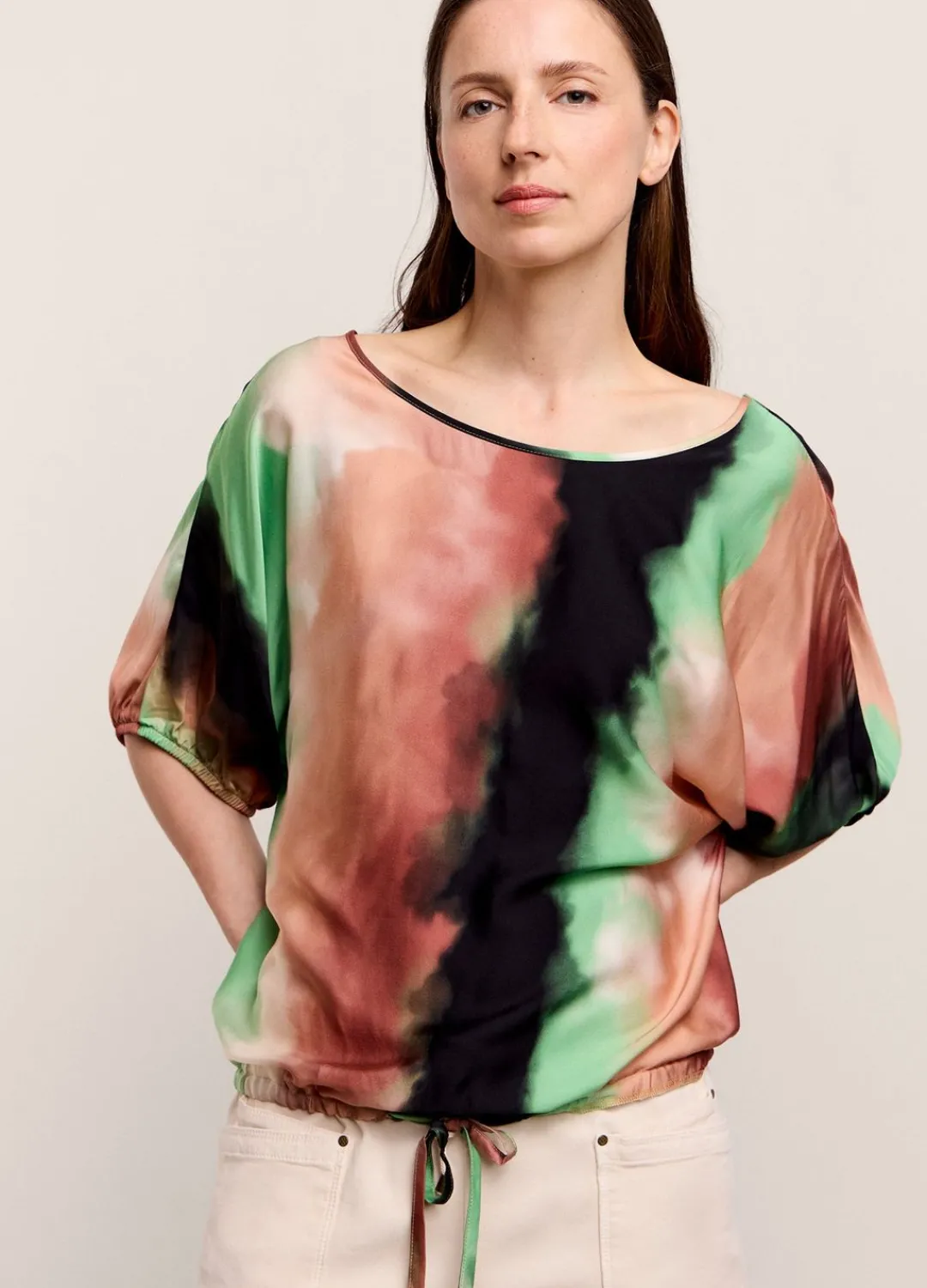 Clearance Summum Shiny Cloudy Top Multicolor