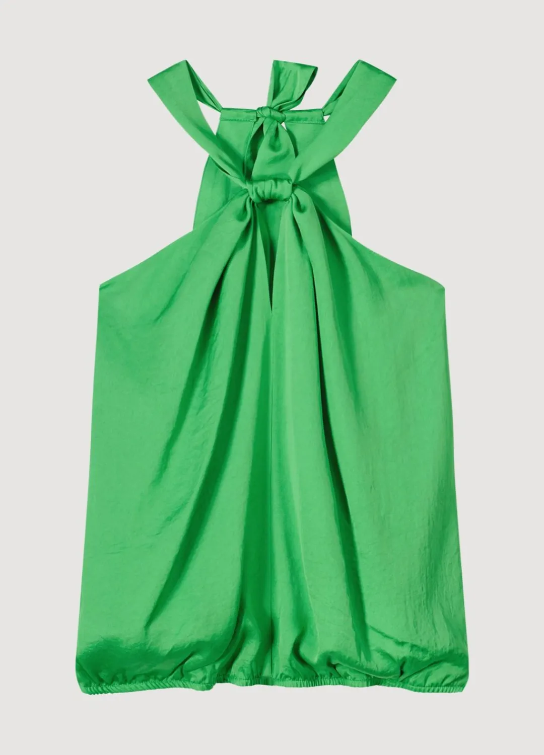 Sale Summum Shiny Halter Singlet Green
