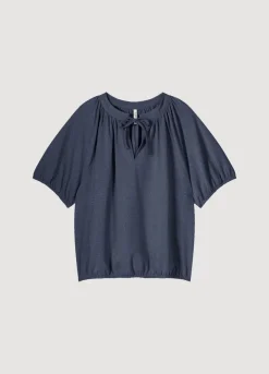 Clearance Summum Shiny Lurex Top Blue