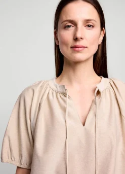 Sale Summum Shiny Lurex Top Creme