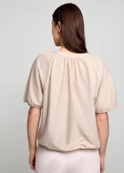 Sale Summum Shiny Lurex Top Creme