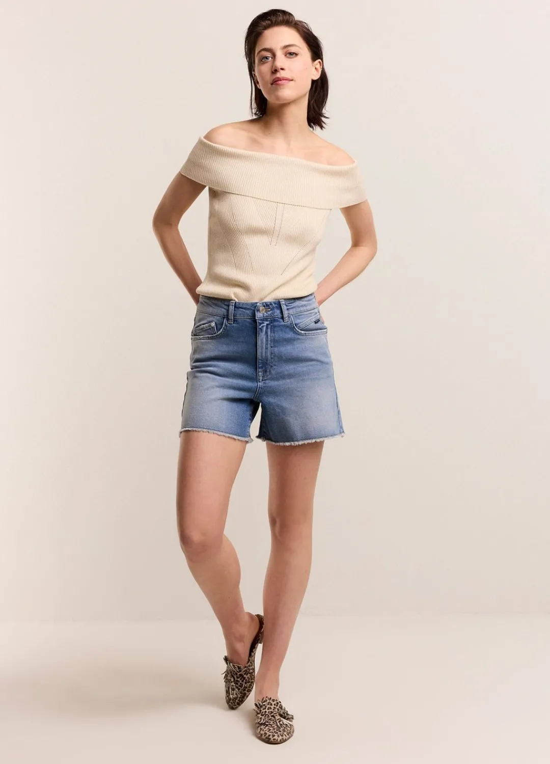 Online Summum Shiny Tube Top Creme