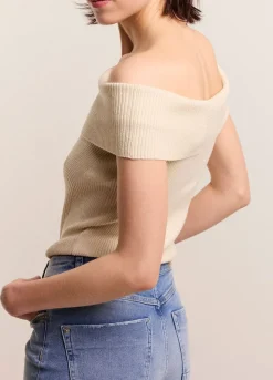 Online Summum Shiny Tube Top Creme