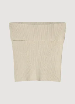 Online Summum Shiny Tube Top Creme
