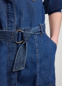 Clearance Summum Short Denim Dress Blue