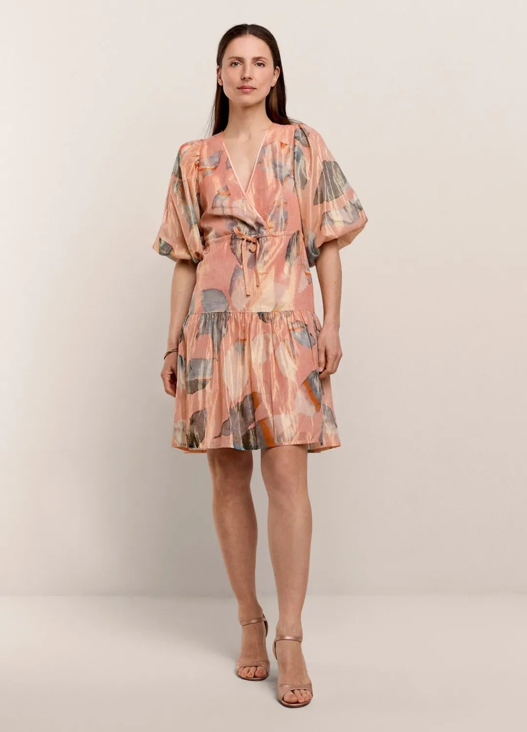 Sale Summum Short Shimmery Tiered Skirt Multicolor