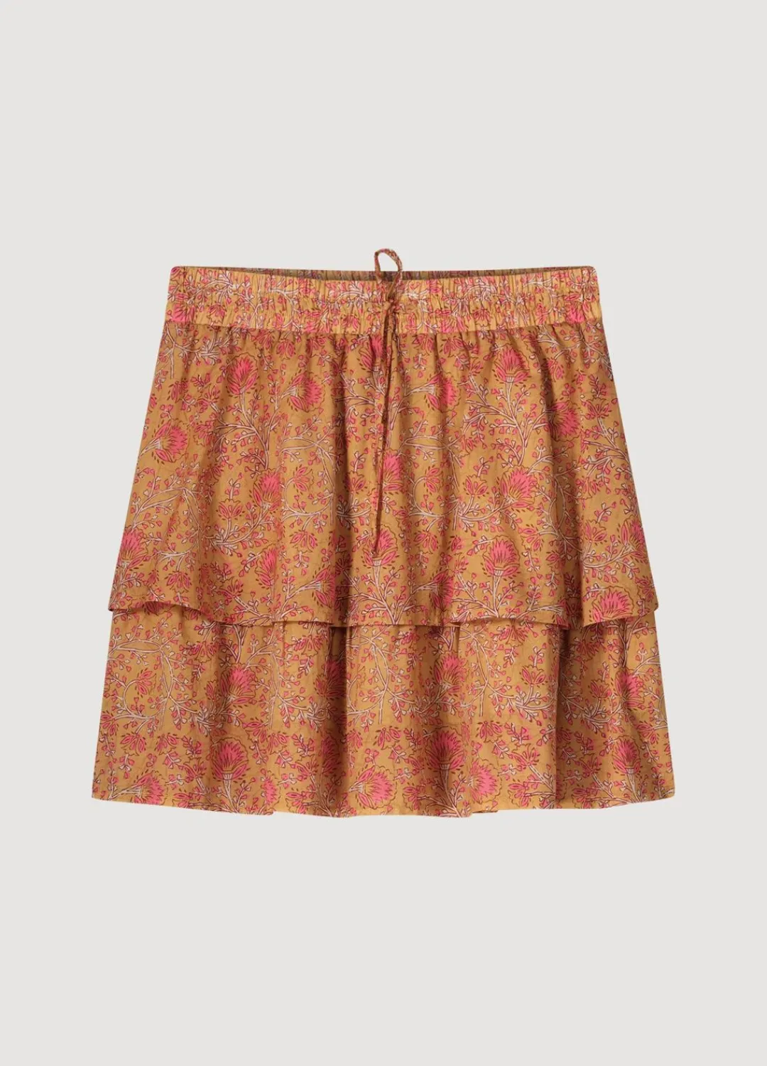 Online Summum Short Skirt With Frills Brown
