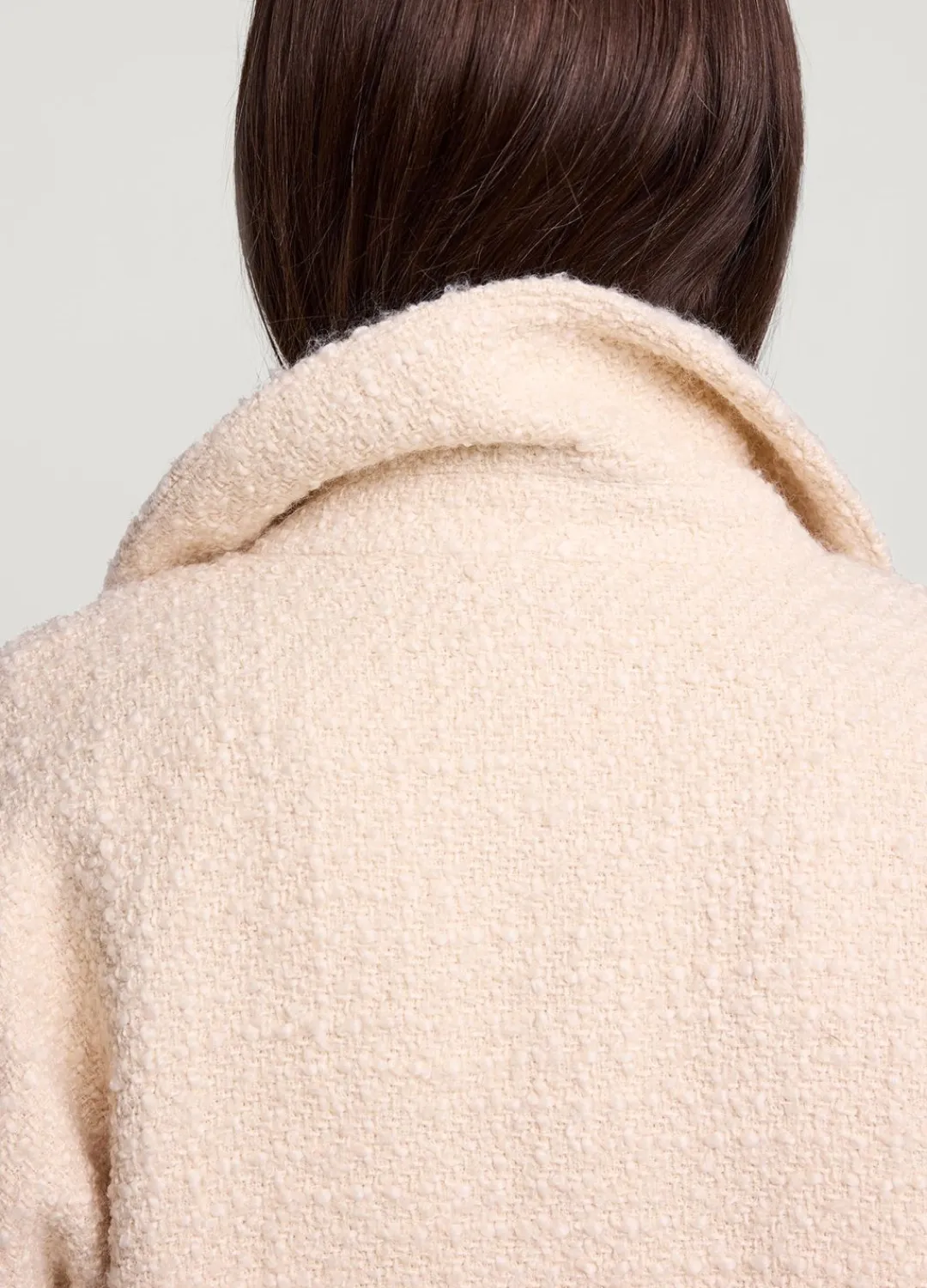 Outlet Summum Short Tweed Jacket Creme