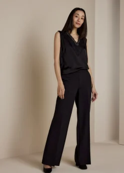 Sale Summum Singlet Silky Satin Black