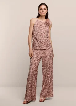 Hot Summum Singlet With Sequins Pink