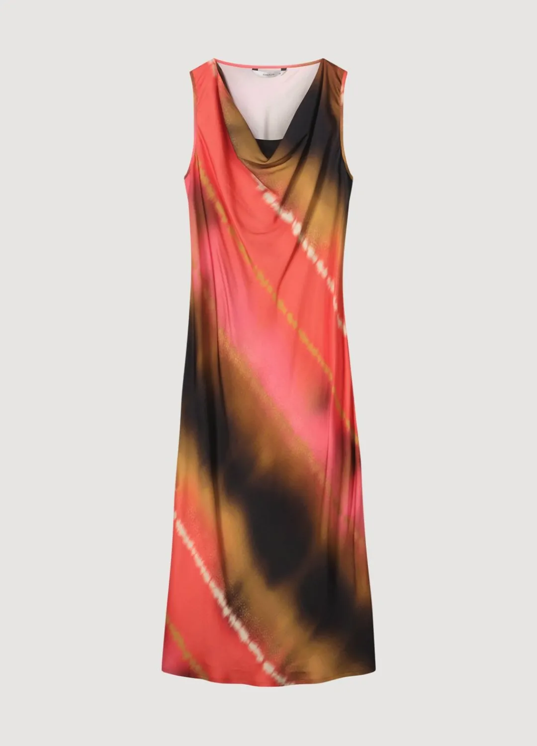 New Summum Sleeveless Faded Print Dress Multicolor