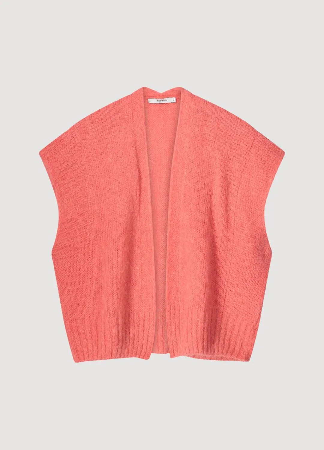 Sale Summum Sleeveless Open Cardigan Pink