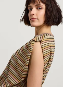 Online Summum Sleeveless Striped Top Multicolor