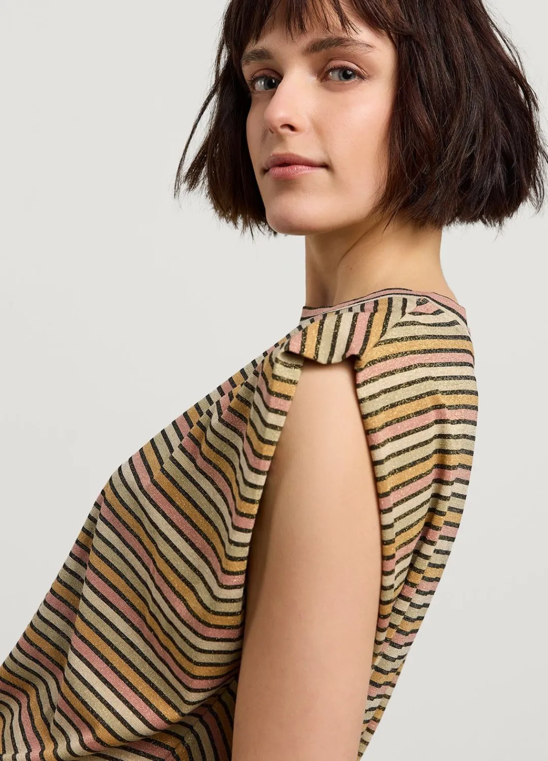 Online Summum Sleeveless Striped Top Multicolor