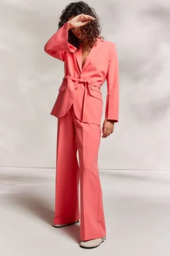Hot Summum Soft Foam Boyfriend Blazer Pink