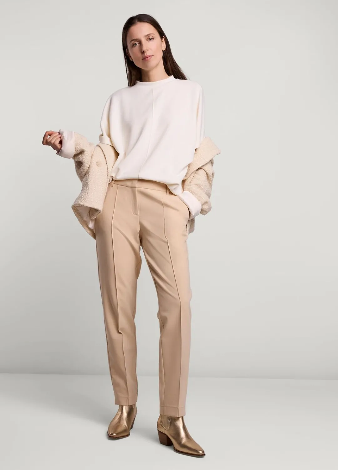 Sale Summum Soft Foam Trousers Creme