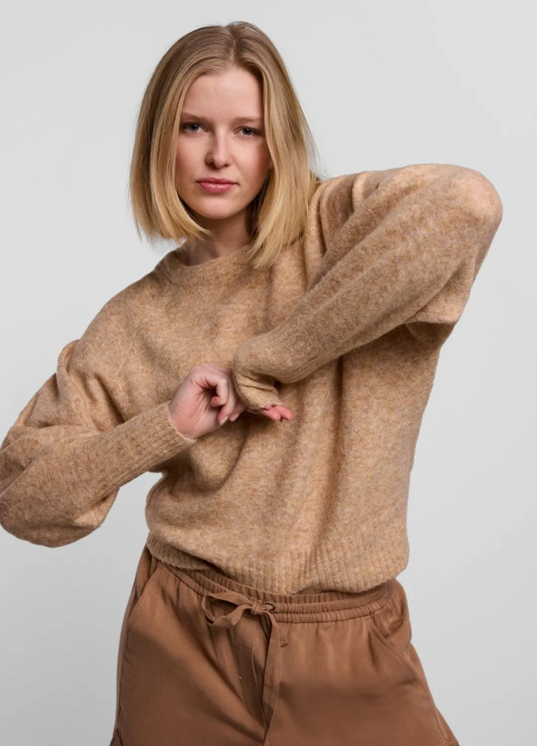 Sale Summum Soft Knitted Jumper Creme