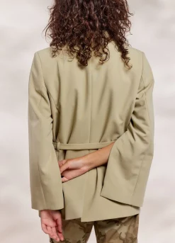 Hot Summum Soft-Foam Boyfriend Blazer Green