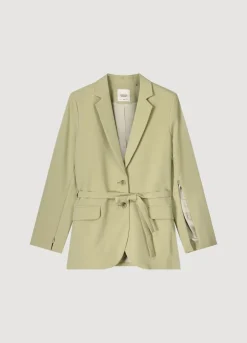 Hot Summum Soft-Foam Boyfriend Blazer Green