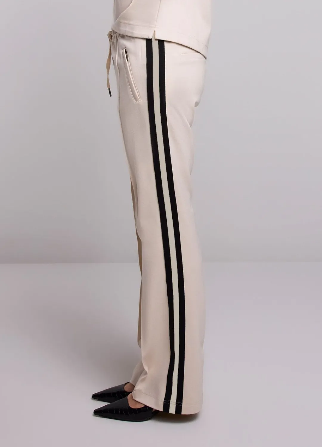 New Summum Sporty Trousers With Drawstring Creme