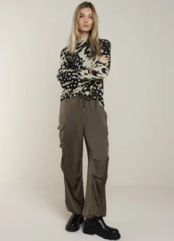 New Summum Stretchy Top With Print Multicolor