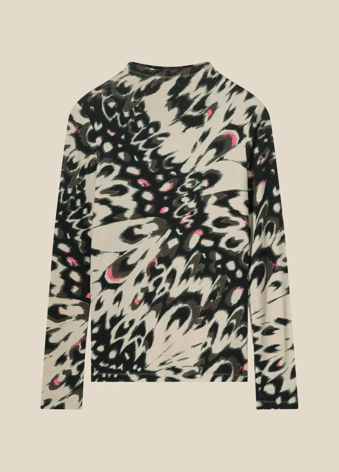 New Summum Stretchy Top With Print Multicolor
