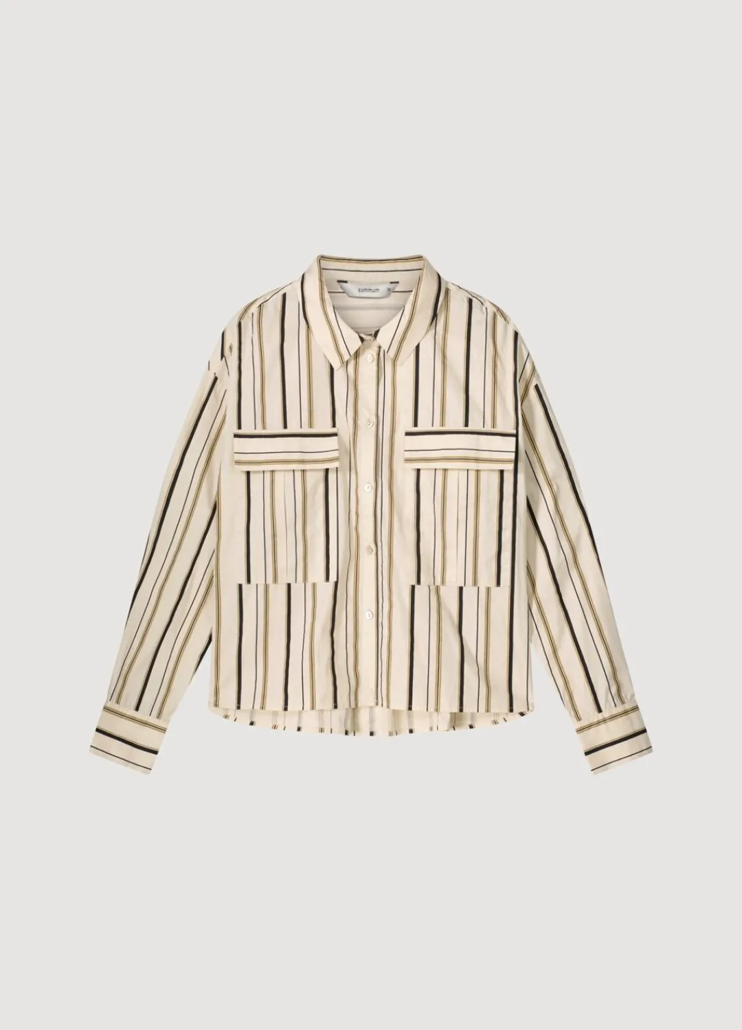Clearance Summum Striped Blouse Creme